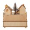 Kurt Adler 7.87-Inch Wooden LED Light-Up Santa Musical Christmas Village